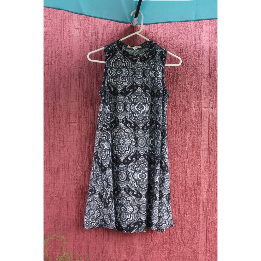 Patterned trapeze dress